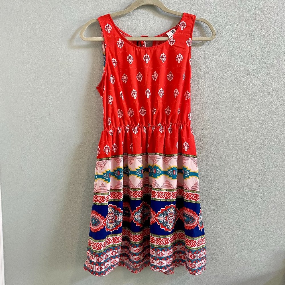 Printed Sleeveless Summer Dress